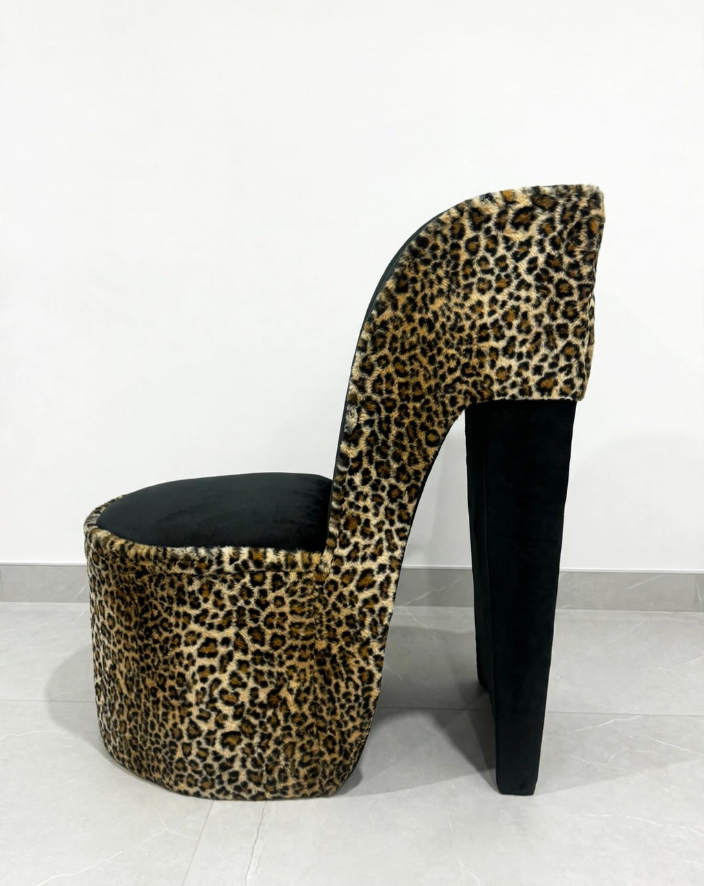 Signature Leopard Heel Chair