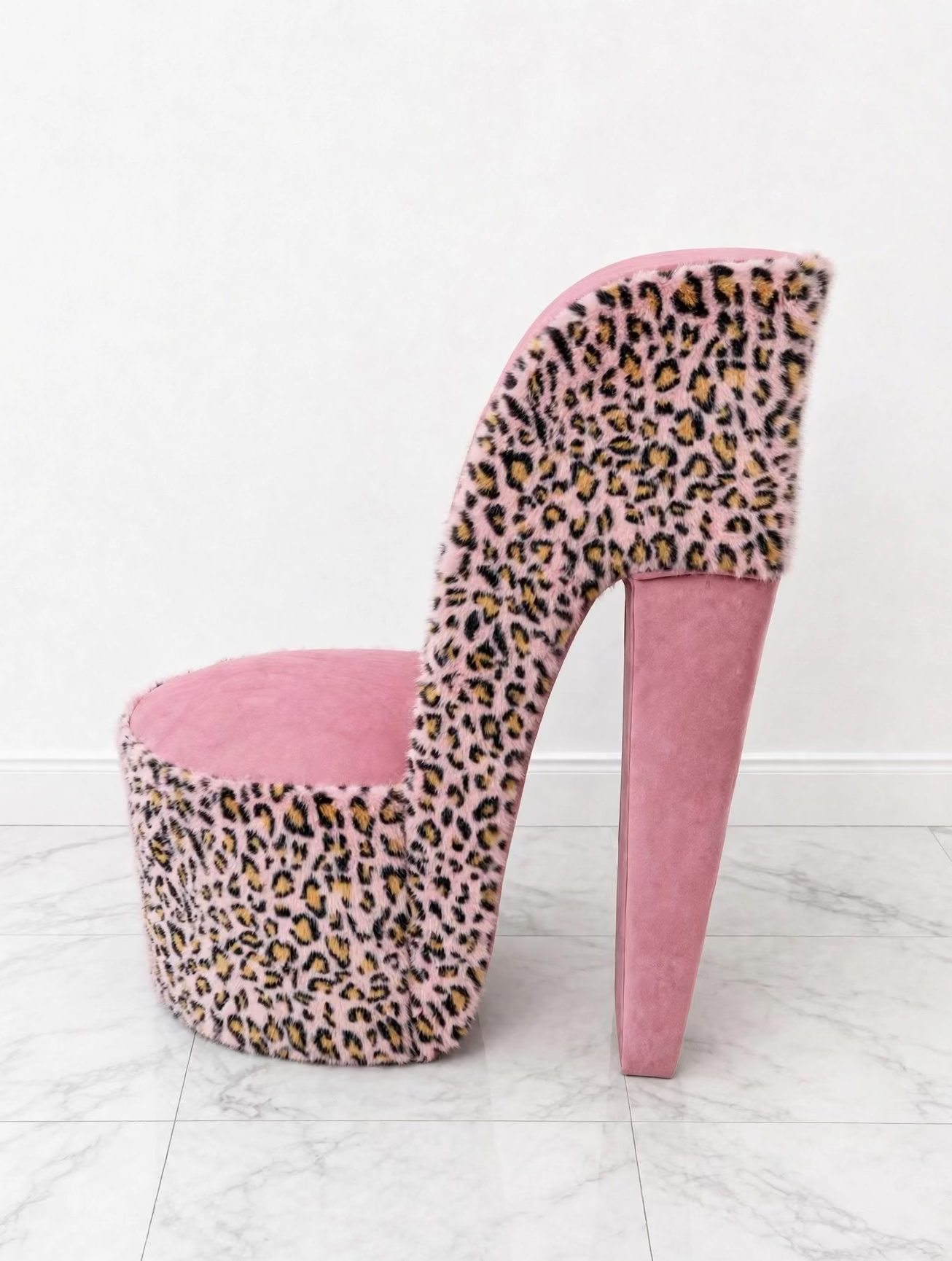 Pink Leopard heel